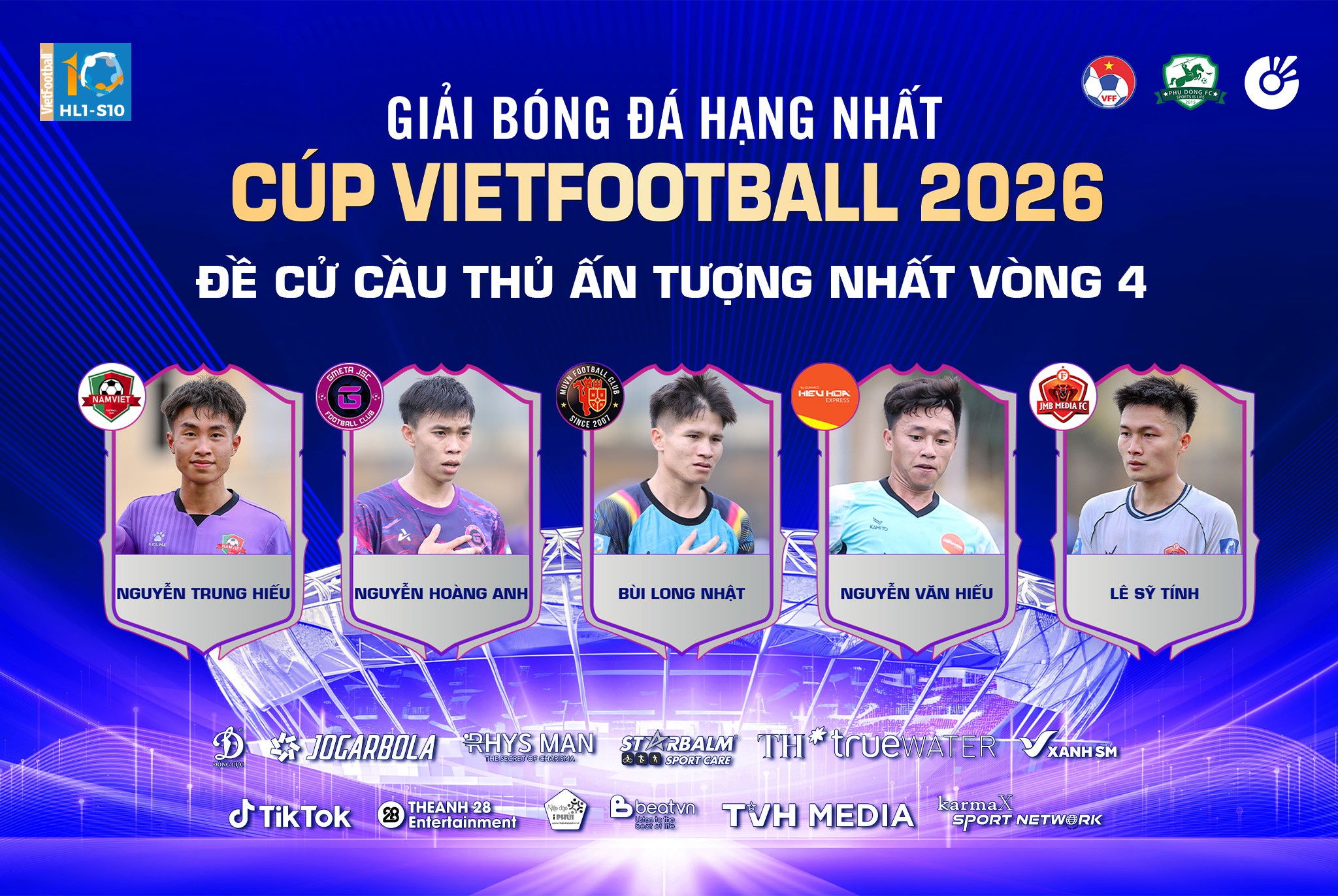 Bình chọn cầu thủ ấn tượng nhất vòng 4 (HL1-S10)